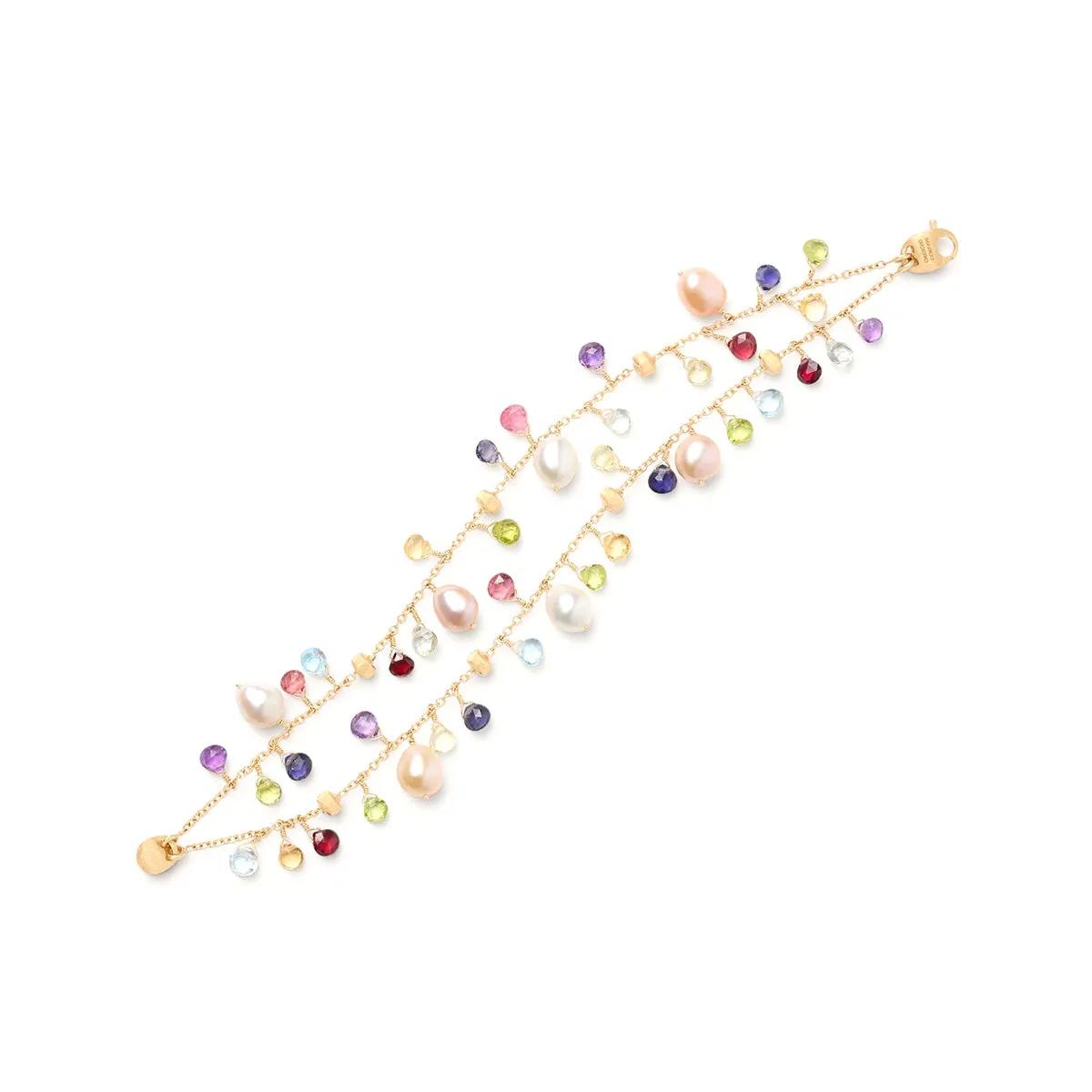 Marco Bicego Paradise Two Strand Gemstone Bracelet With Freshwater Pearls