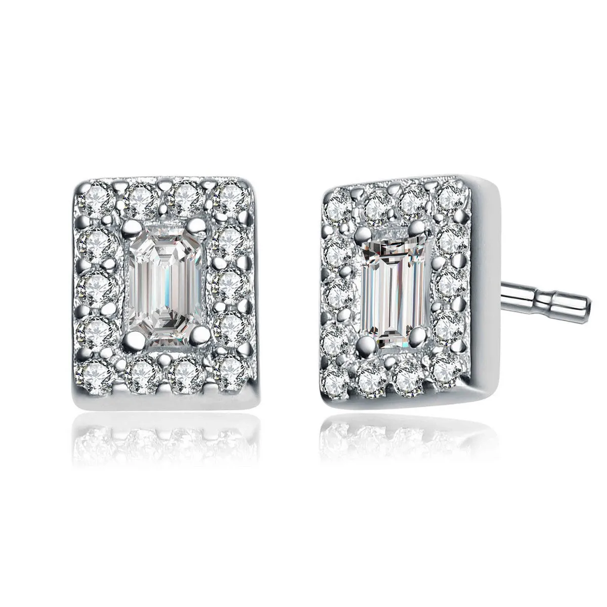 Marguerite Square Stud Earrings