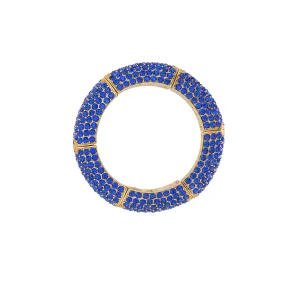 MULTI-CRYSTAL MARVEL STATEMENT BRACELET (SAPPHIRE)