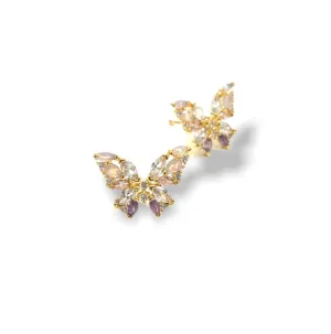 Nabi Butterfly Stud - Opal/Clear