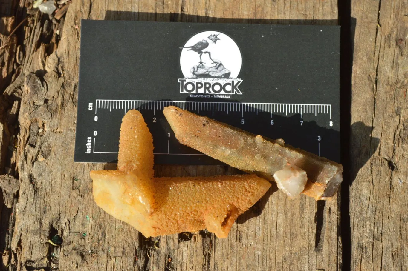 Natural Golden Limonite Fairy Spirit Quartz Finger Clusters x 35 From Boekenhouthoek, South Africa