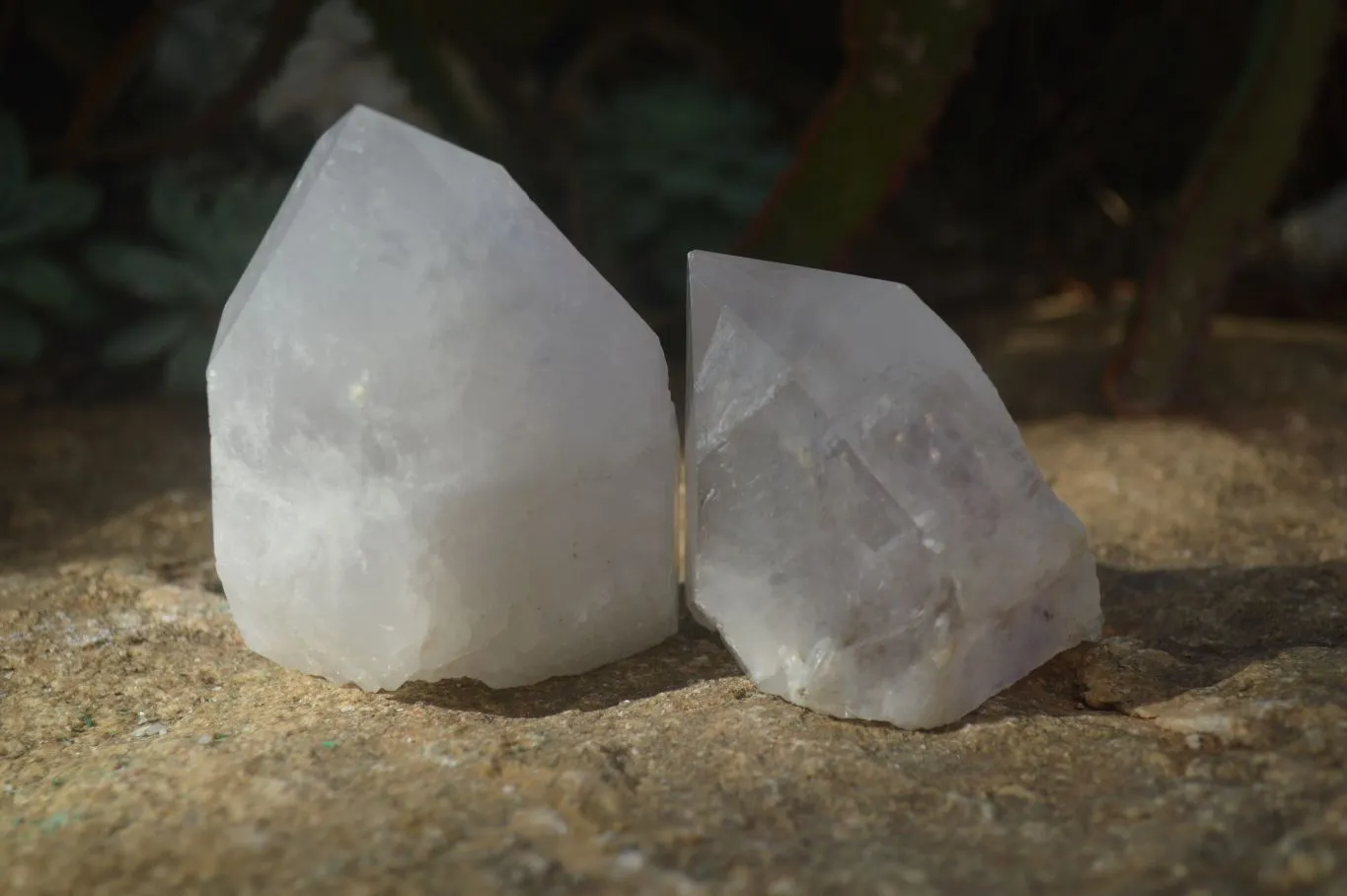 Natural Large Pale Brandberg Amethyst Quartz Crystals x 6 From Brandberg, Namibia