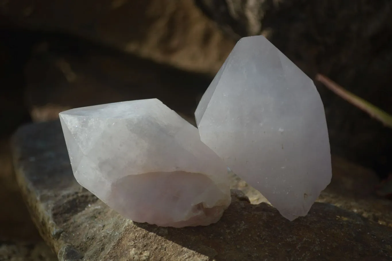 Natural Large Pale Brandberg Amethyst Quartz Crystals x 6 From Brandberg, Namibia