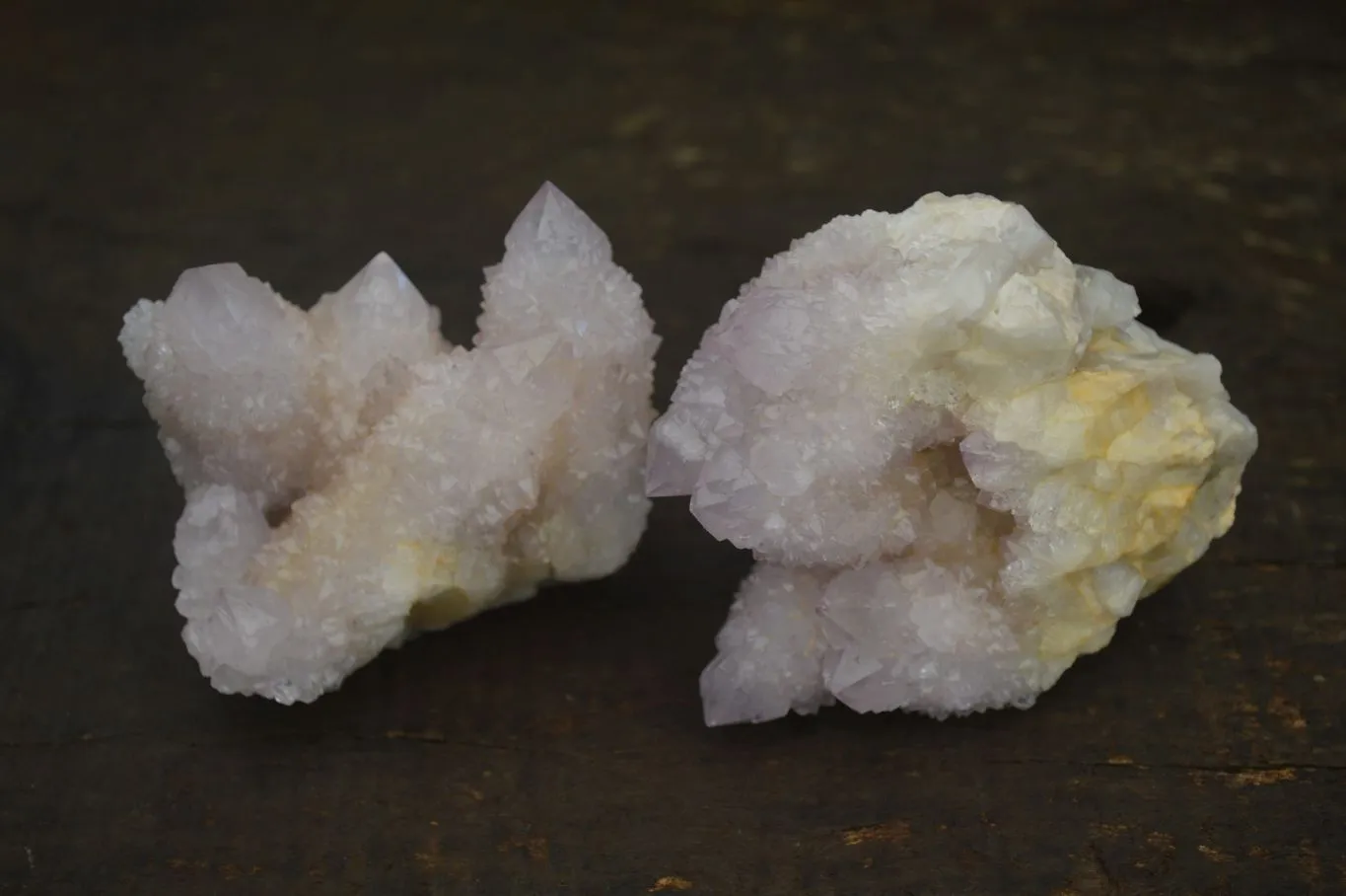 Natural Pale Lilac Spirit Quartz Clusters x 6 From Boekenhouthoek, South Africa