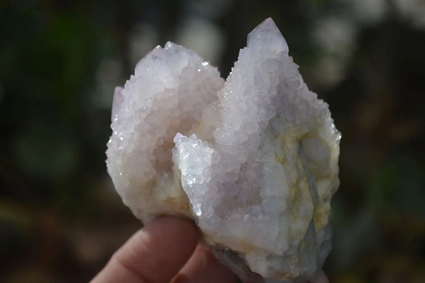 Natural Pale Lilac Spirit Quartz Clusters x 6 From Boekenhouthoek, South Africa