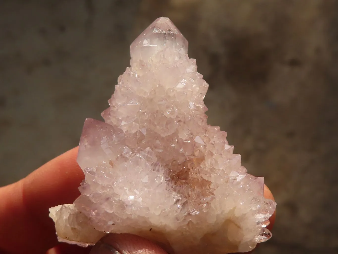 Natural Pale Lilac Spirit Quartz Crystals x 35 From Boekenhouthoek, South Africa