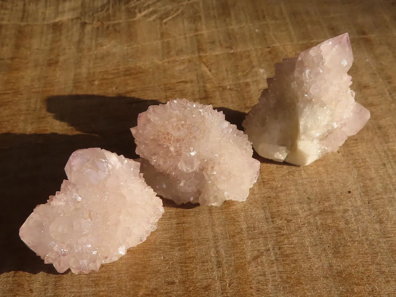 Natural Pale Lilac Spirit Quartz Crystals x 35 From Boekenhouthoek, South Africa