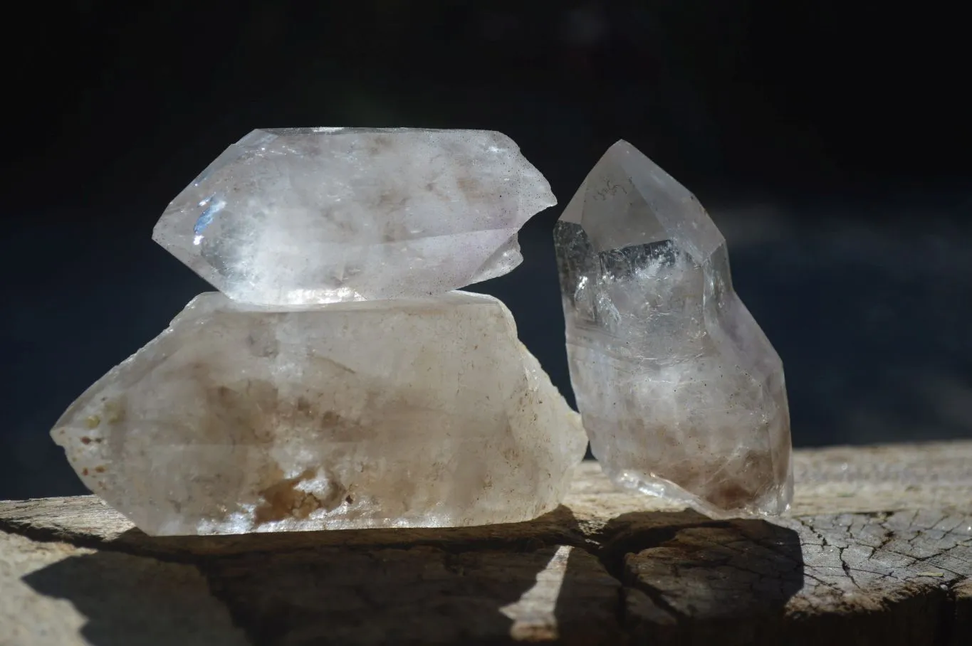 Natural Smokey Window Brandberg Quartz & Matrix Specimens x 6 From Brandberg, Namibia