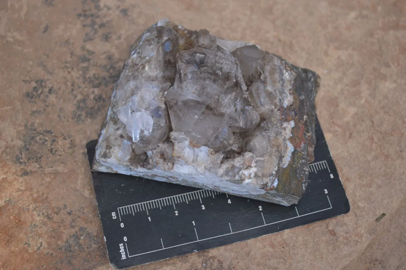 Natural Smokey Window Brandberg Quartz & Matrix Specimens x 6 From Brandberg, Namibia