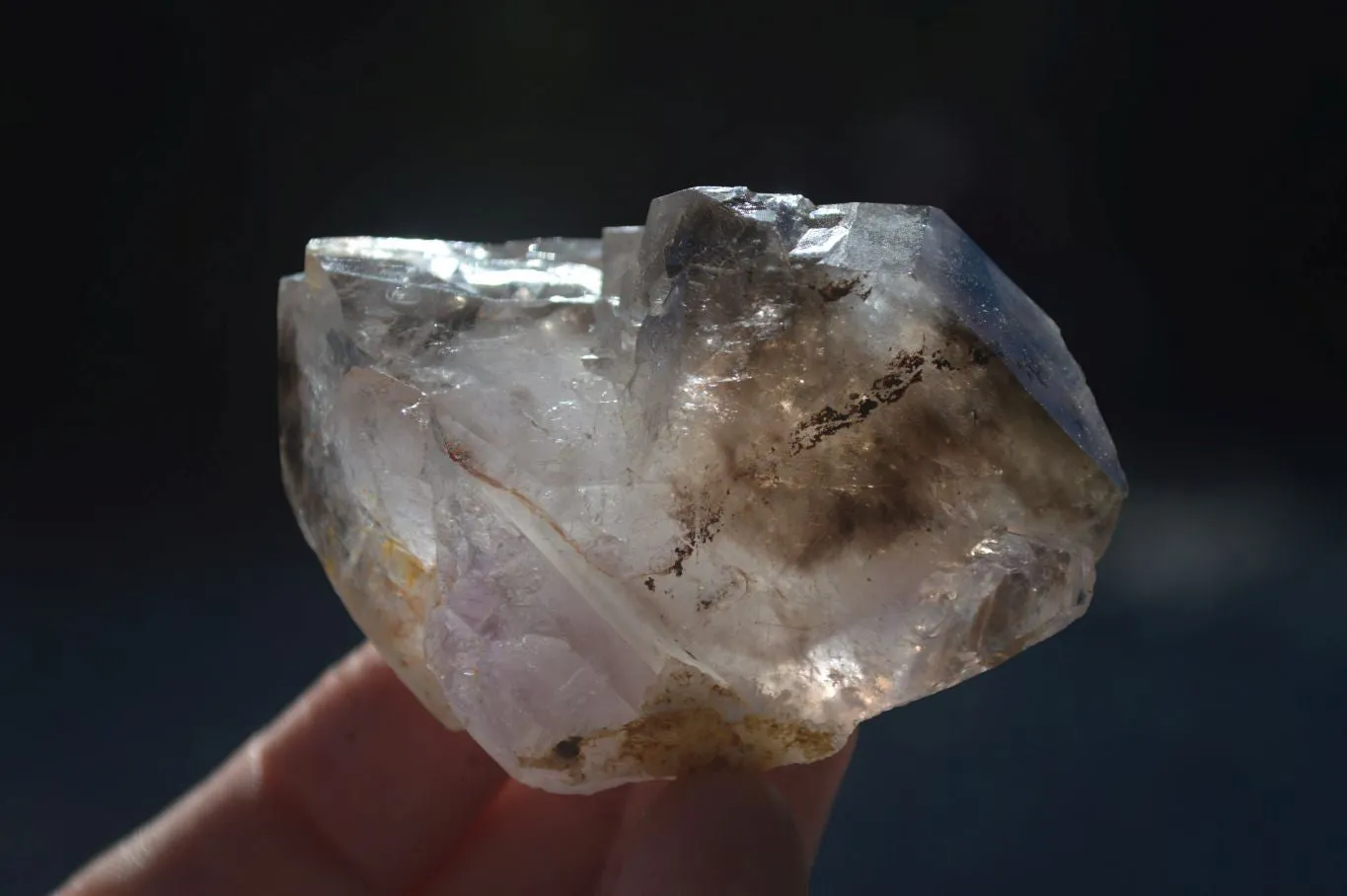 Natural Smokey Window Brandberg Quartz & Matrix Specimens x 6 From Brandberg, Namibia