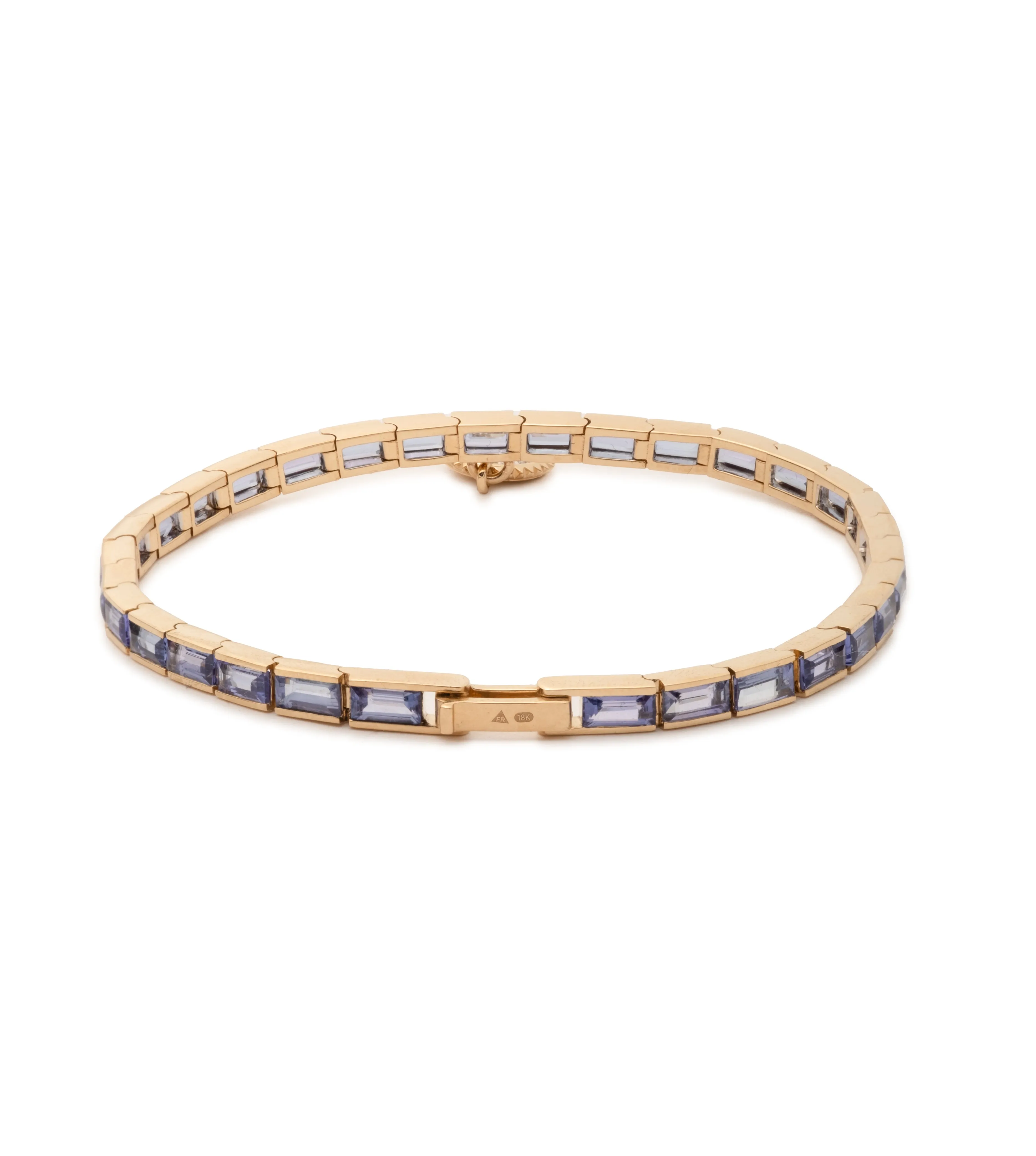 North Star - Internal Compass : Tanzanite Baguette Bracelet