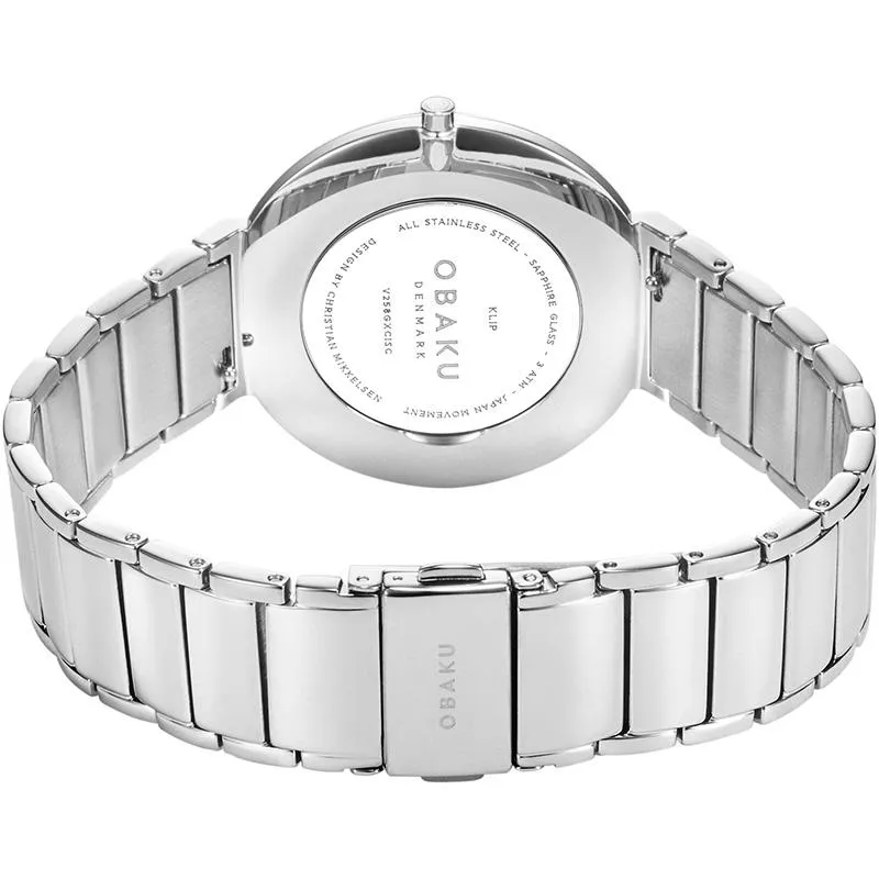 Obaku Klip Brace White 39mm Watch - V258GXCISC