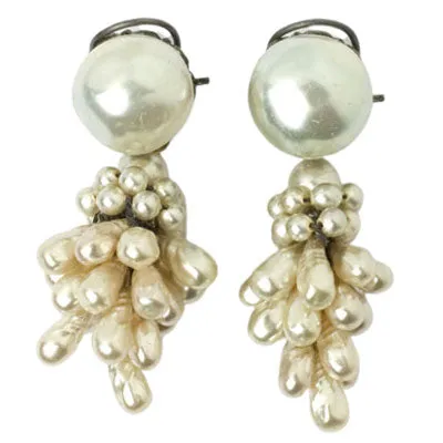 Pearl Cluster Earrings by Louis Rousselet