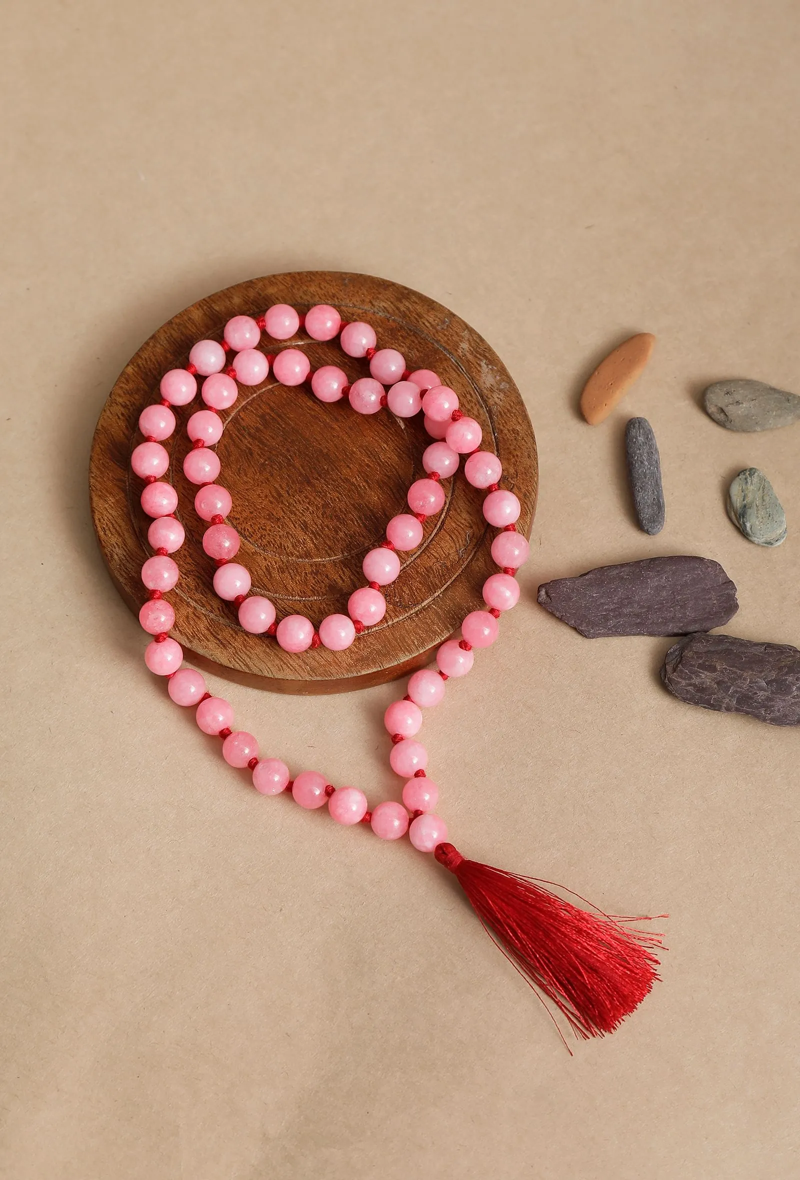 Pink Opal Chanting Beads