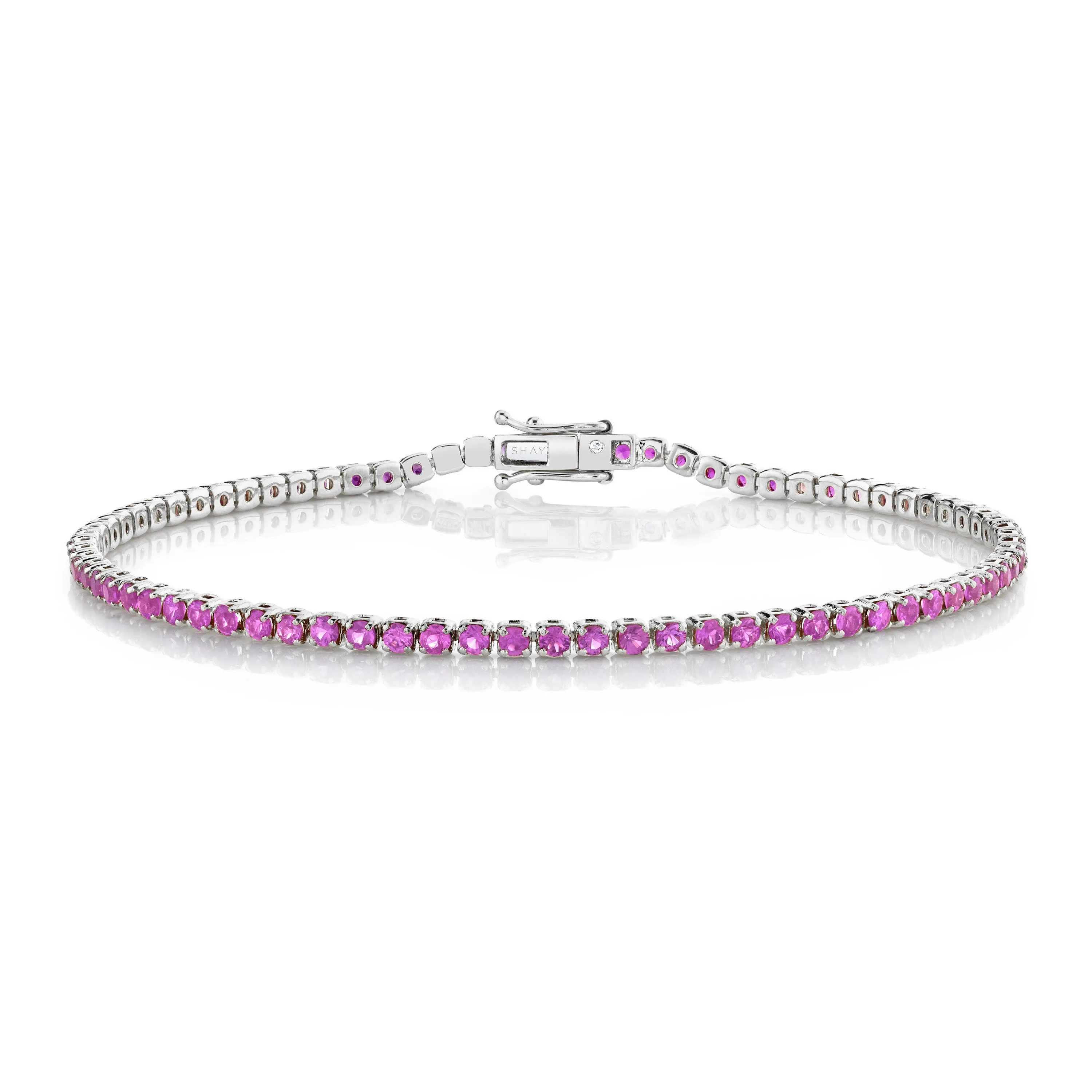 PINK SAPPHIRE SINGLE LINE THREAD BRACELET