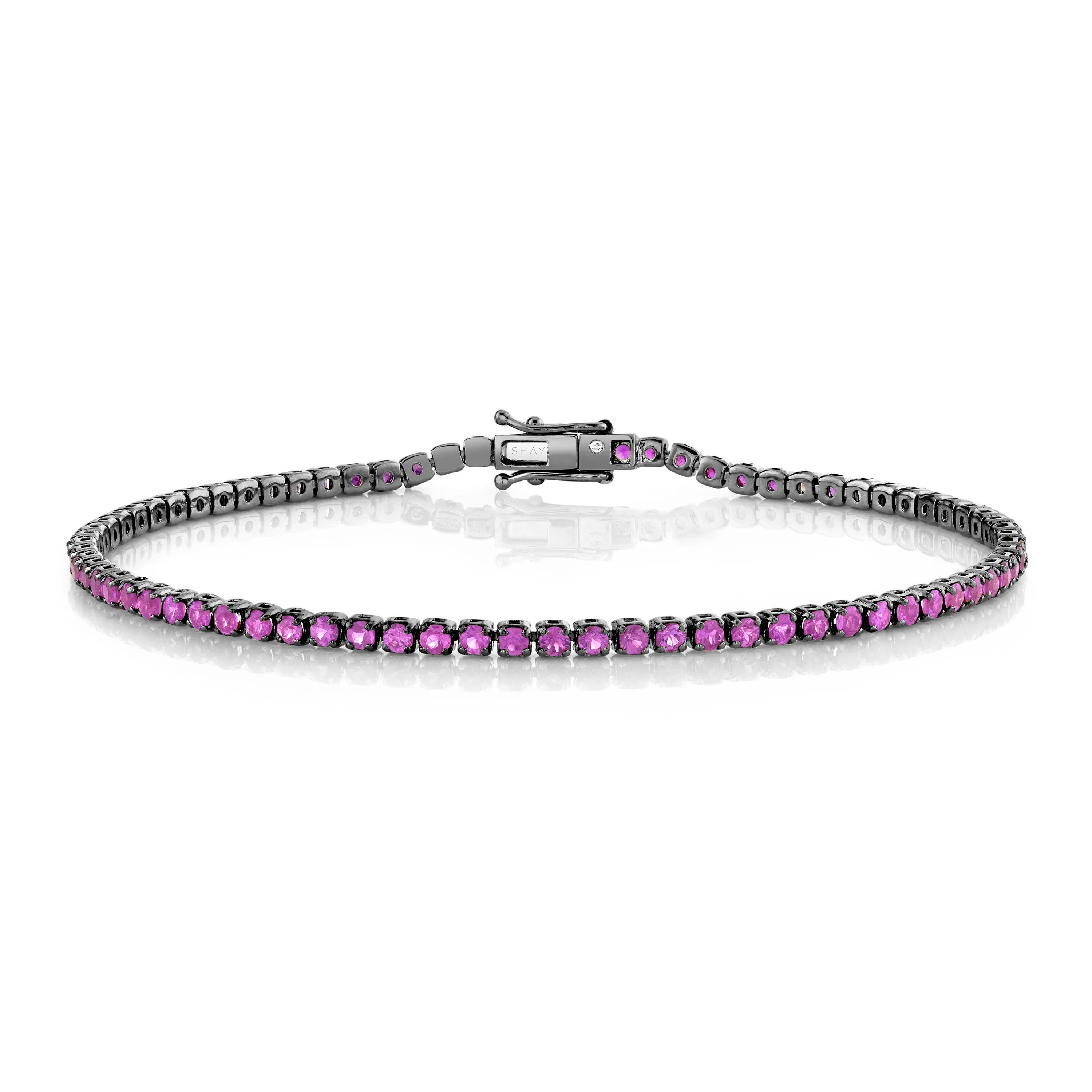 PINK SAPPHIRE SINGLE LINE THREAD BRACELET