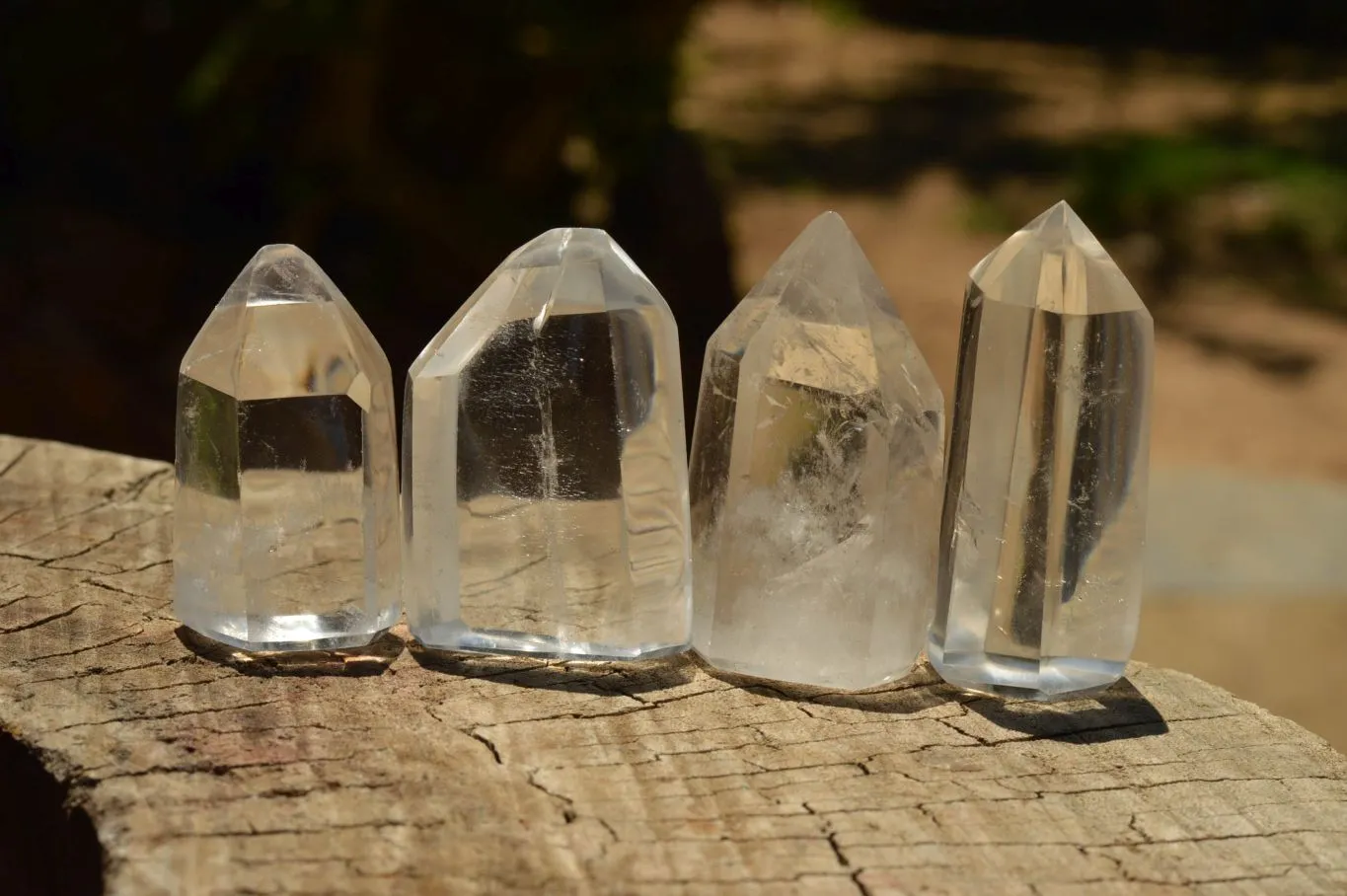 Polished Clear Quartz Crystal Points x 24 From Madagascar