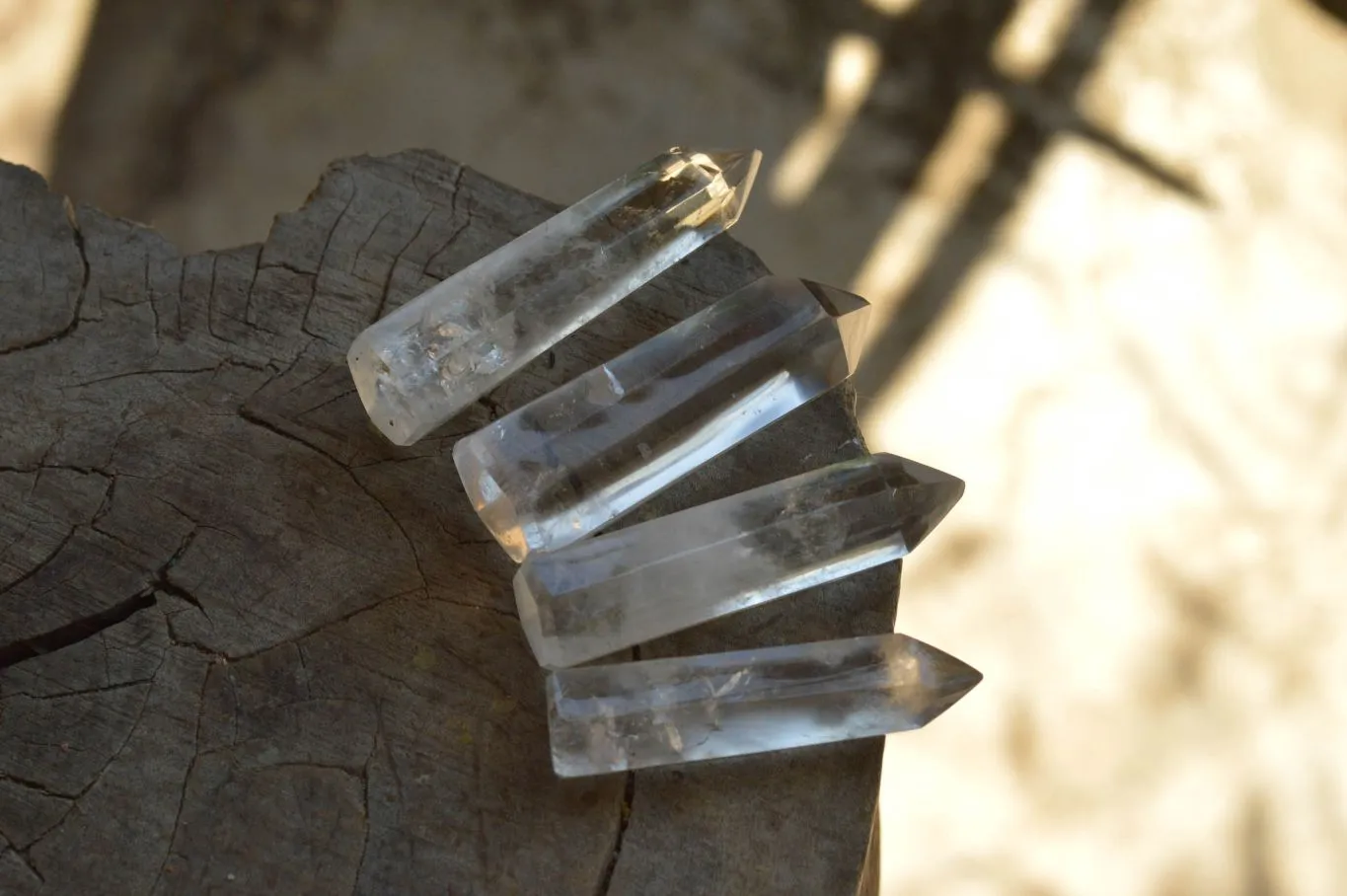 Polished Clear Quartz Crystal Points x 24 From Madagascar