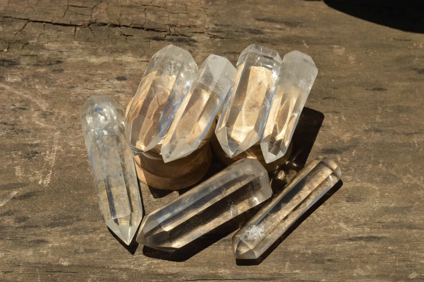 Polished Clear Quartz Crystal Points x 24 From Madagascar