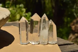 Polished Clear Quartz Crystal Points x 24 From Madagascar