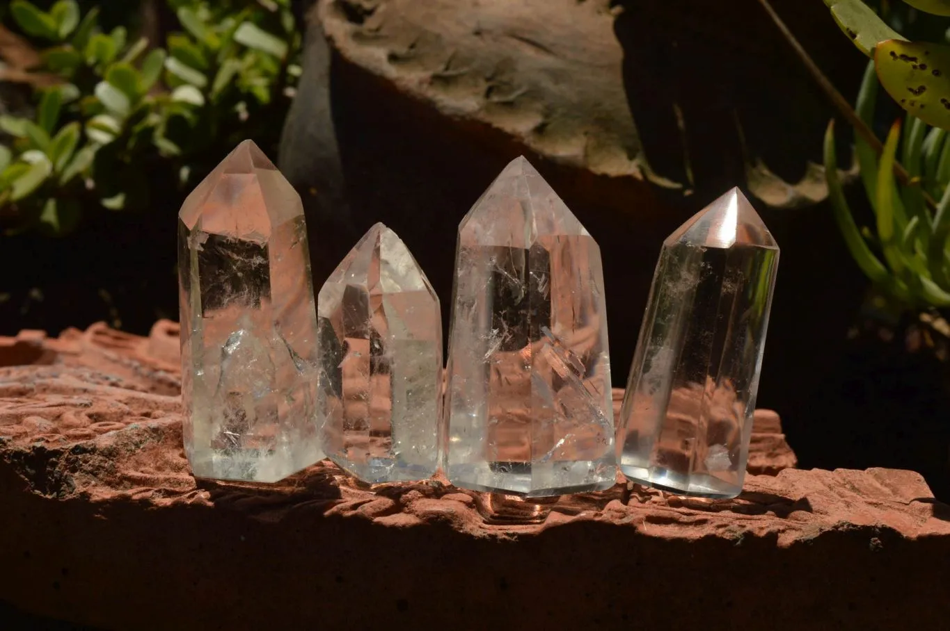 Polished Clear Quartz Crystal Points x 24 From Madagascar