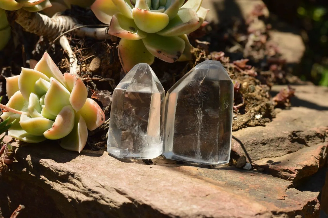 Polished Clear Quartz Crystal Points x 24 From Madagascar