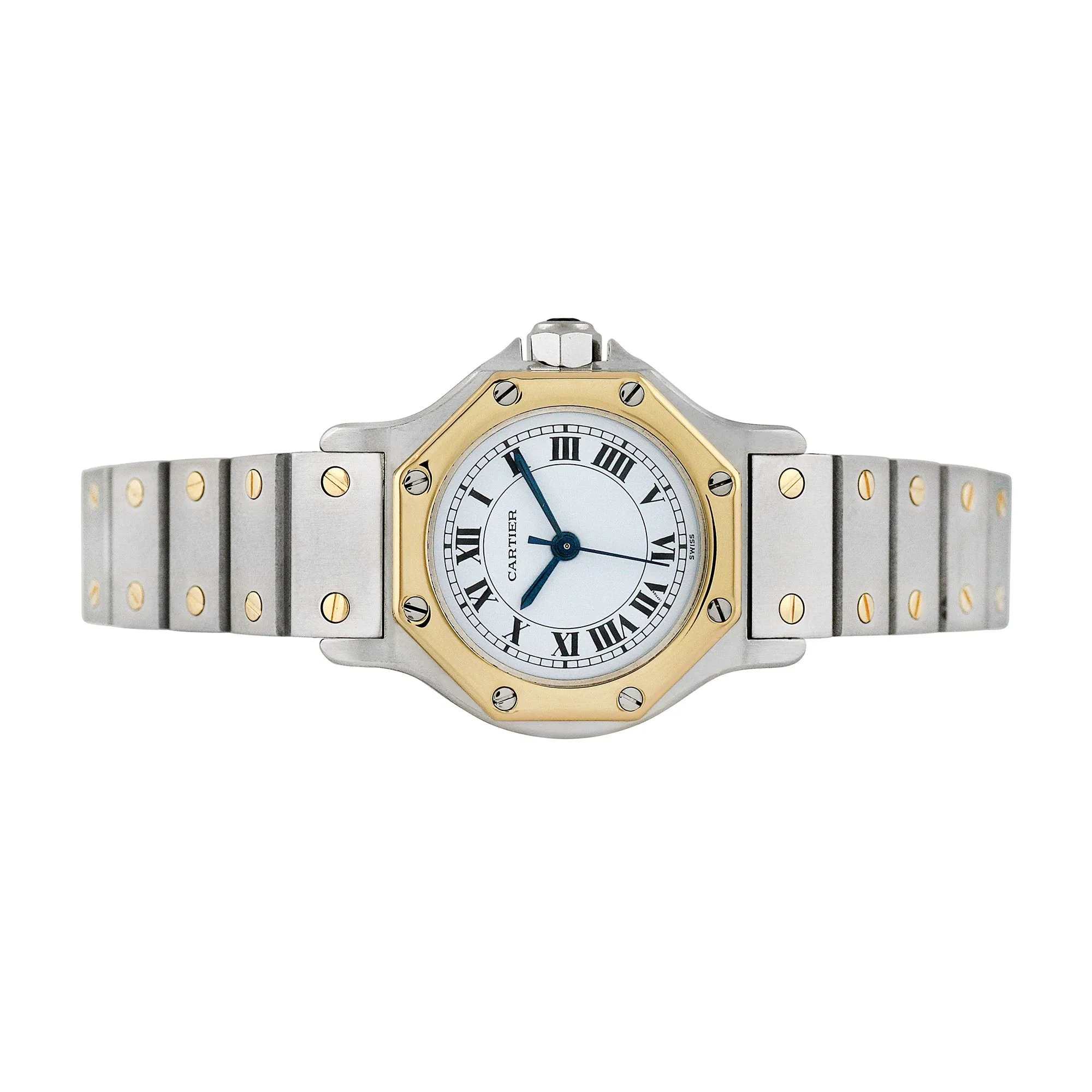 Pre-owned Cartier Ladies Santos Octagon #26