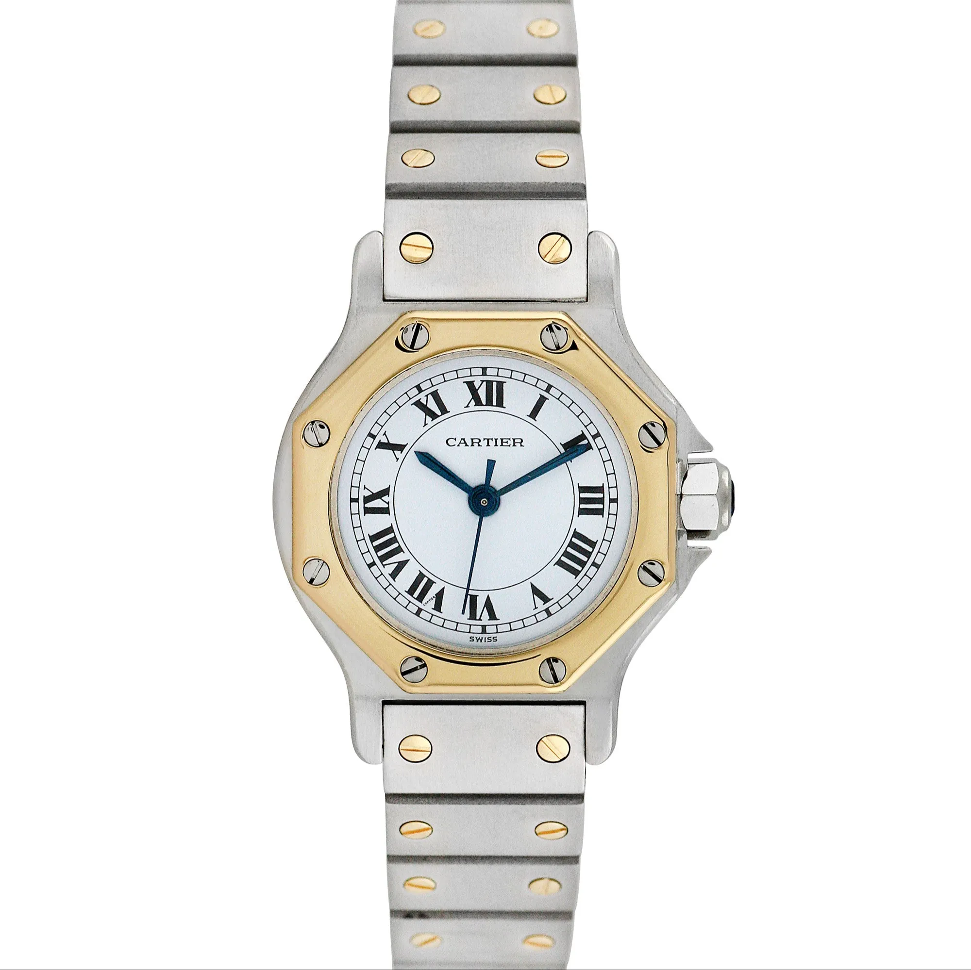 Pre-owned Cartier Ladies Santos Octagon #26