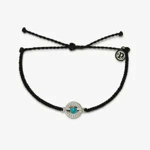 Pura Vida Gemstone Eye Coin Bracelet