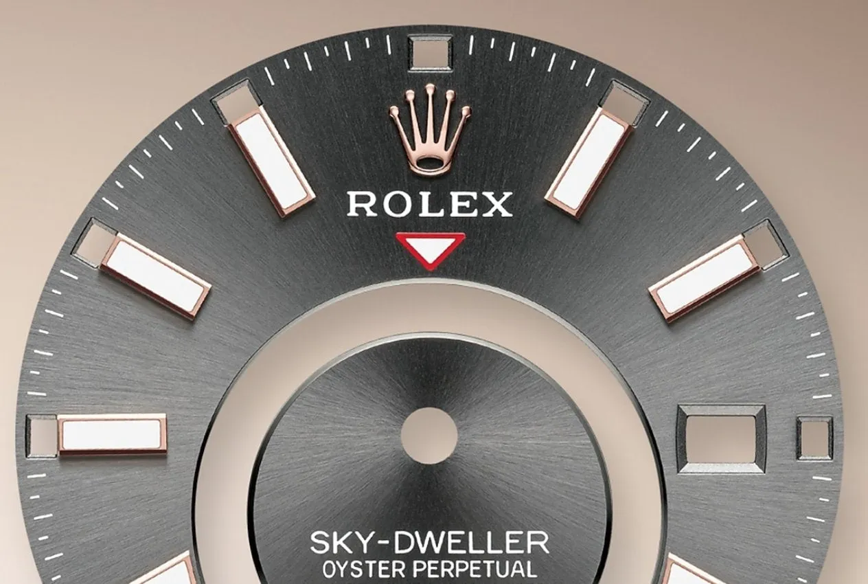 Rolex Sky-Dweller Rose Gold - Dark Rhodium Index Dial - Oyster Bracelet (Ref# 326935)