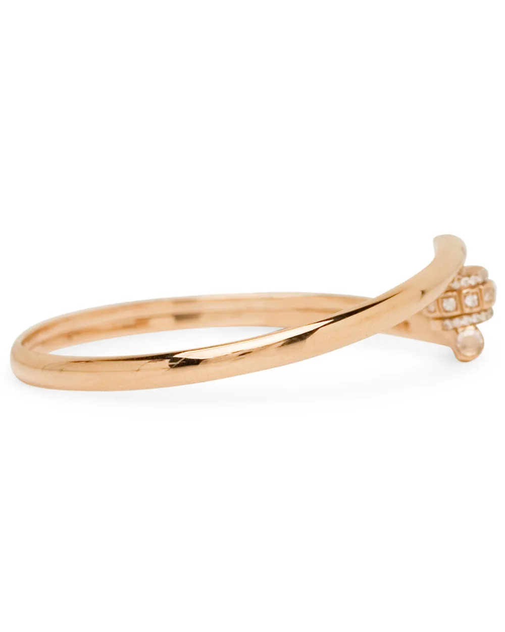 Rose Gold Codette Minor Bangle Bracelet