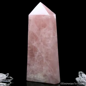 Rose Quartz Healing Crystal Point 'Serenity' Blessed & Energized