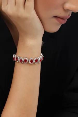 Ruby Red Swarovski Bracelet