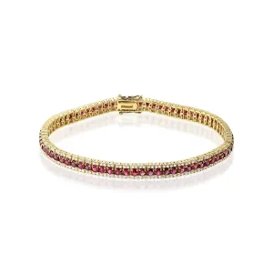 Ruby Tennis Bracelet