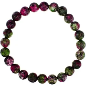 Ruby Zoisite 8mm Bead Gemstone Bracelet