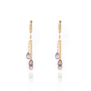 Silvia Smokey Quartz Earrings