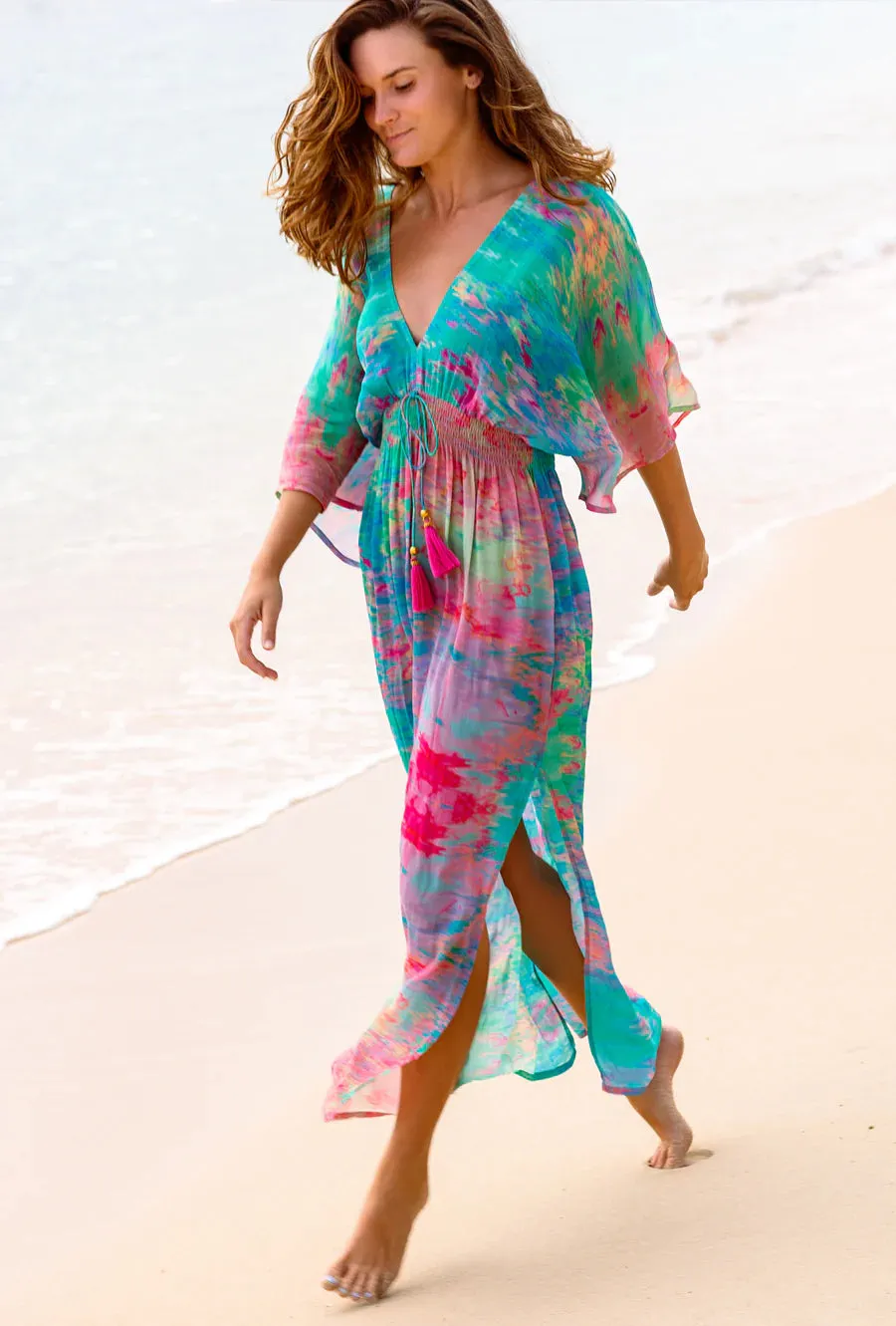 SOPHIA ALEXIA OPAL OPULENCE CAPRI KIMONO DRESS