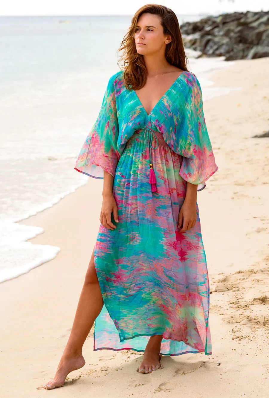 SOPHIA ALEXIA OPAL OPULENCE CAPRI KIMONO DRESS