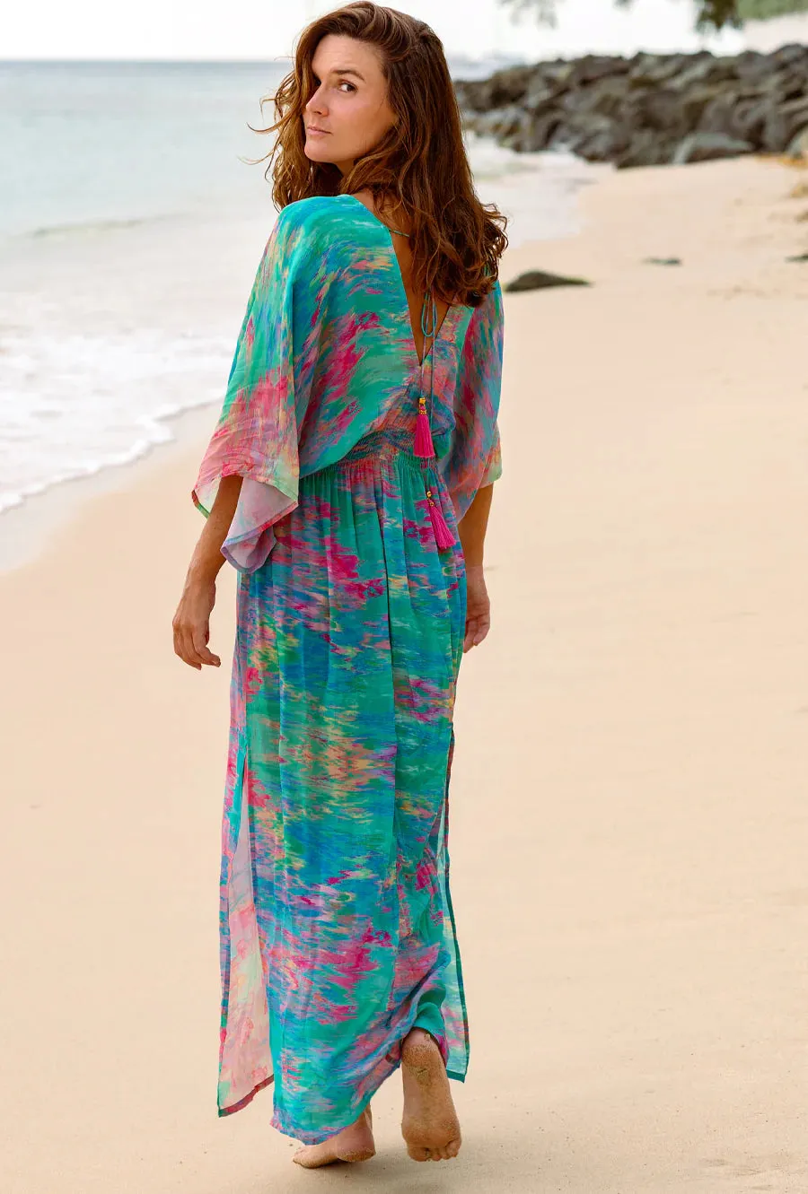 SOPHIA ALEXIA OPAL OPULENCE CAPRI KIMONO DRESS