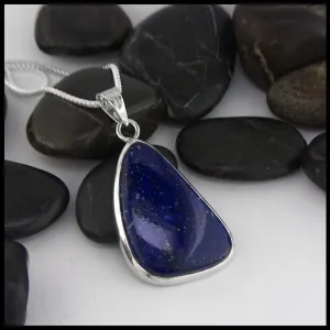 Sterling Silver Pendant with Lapis