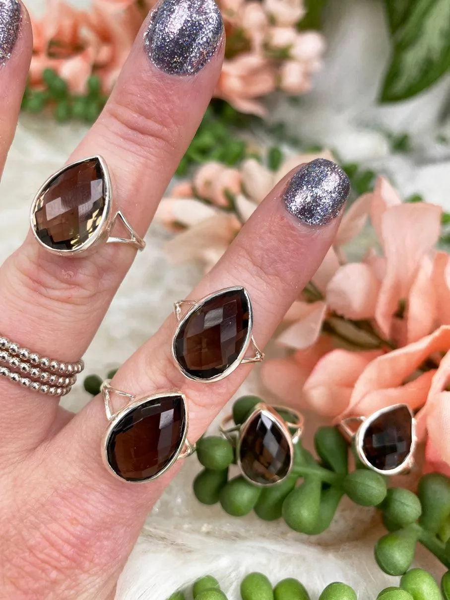 Sterling Silver Smoky Quartz Ring