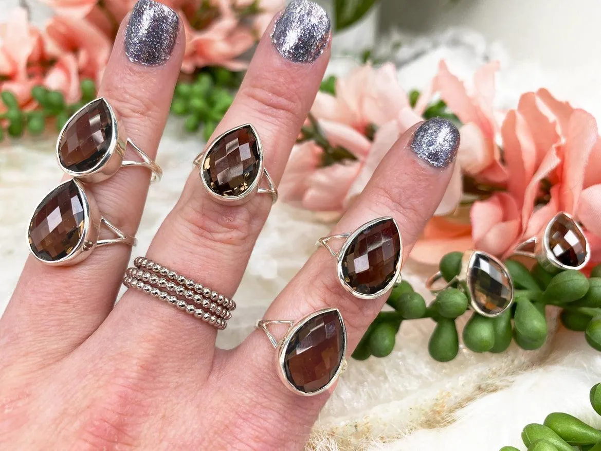 Sterling Silver Smoky Quartz Ring