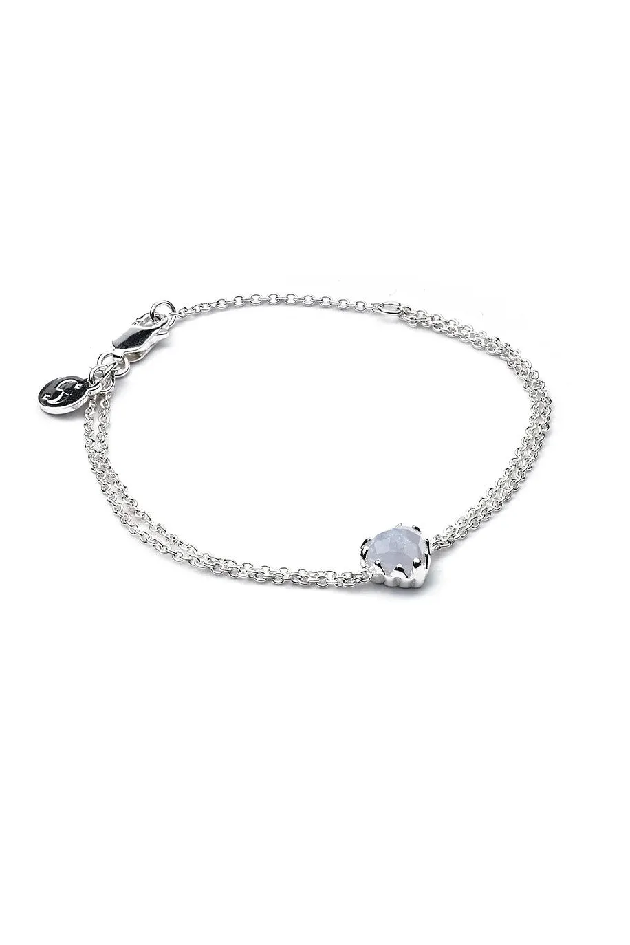 Stolen Girlfriends Club Jewellery - Love Claw Bracelet, Blue Lace Agate / Sterling Silver