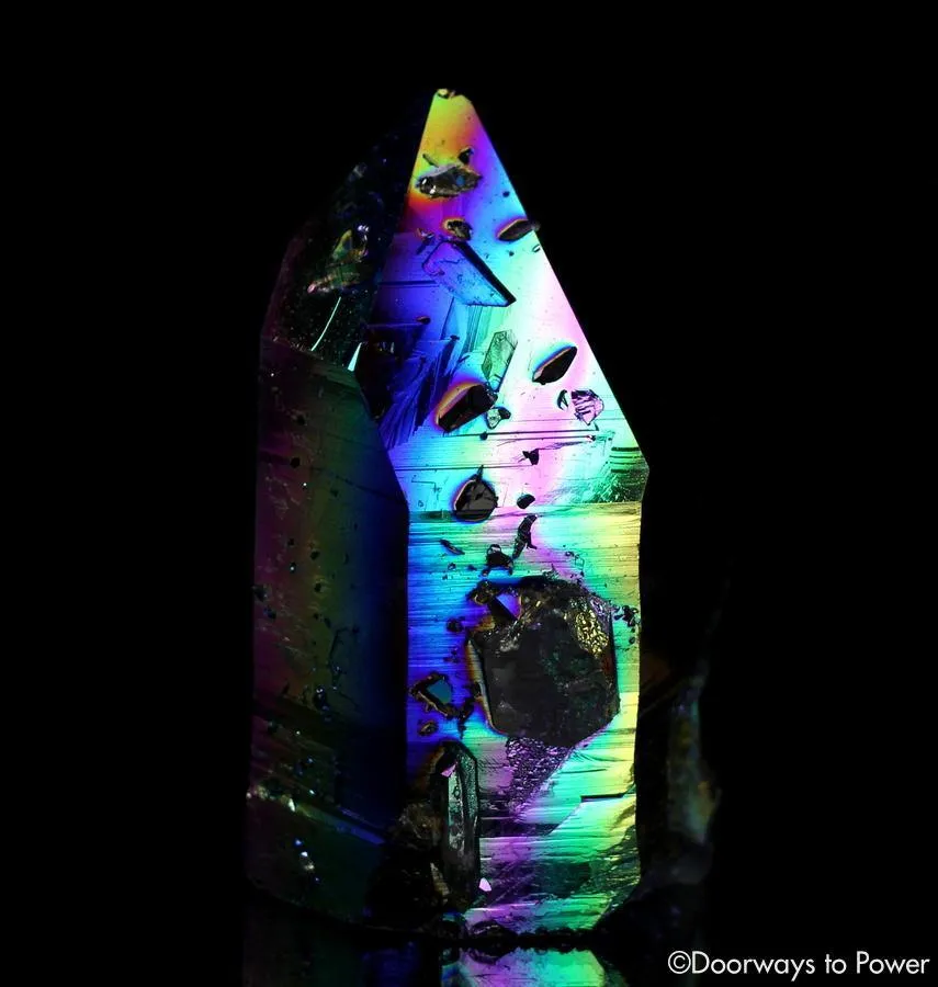 Titanium Aura Lemurian Quartz Master Record Keeper Crystal 'Energetic Perfection'