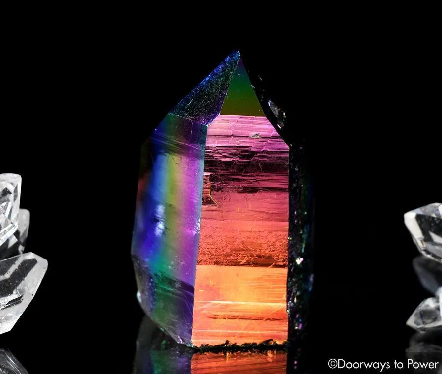 Titanium Aura Lemurian Quartz Master Record Keeper Crystal 'Energetic Perfection'