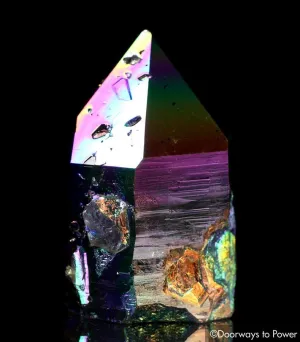 Titanium Aura Lemurian Quartz Master Record Keeper Crystal 'Energetic Perfection'