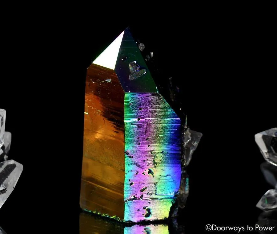 Titanium Aura Lemurian Quartz Master Record Keeper Crystal 'Energetic Perfection'