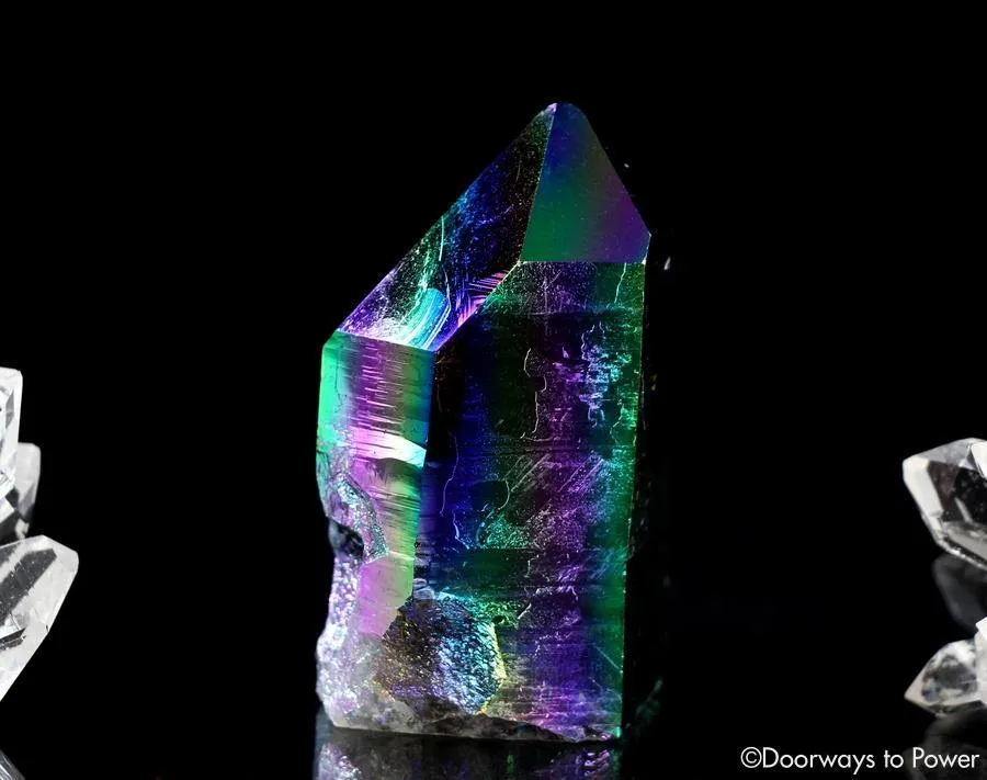 Titanium Aura Lemurian Quartz Master Record Keeper Crystal 'Energetic Perfection'