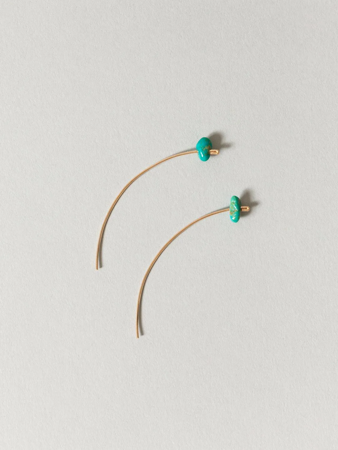 Turquoise Arc Earrings