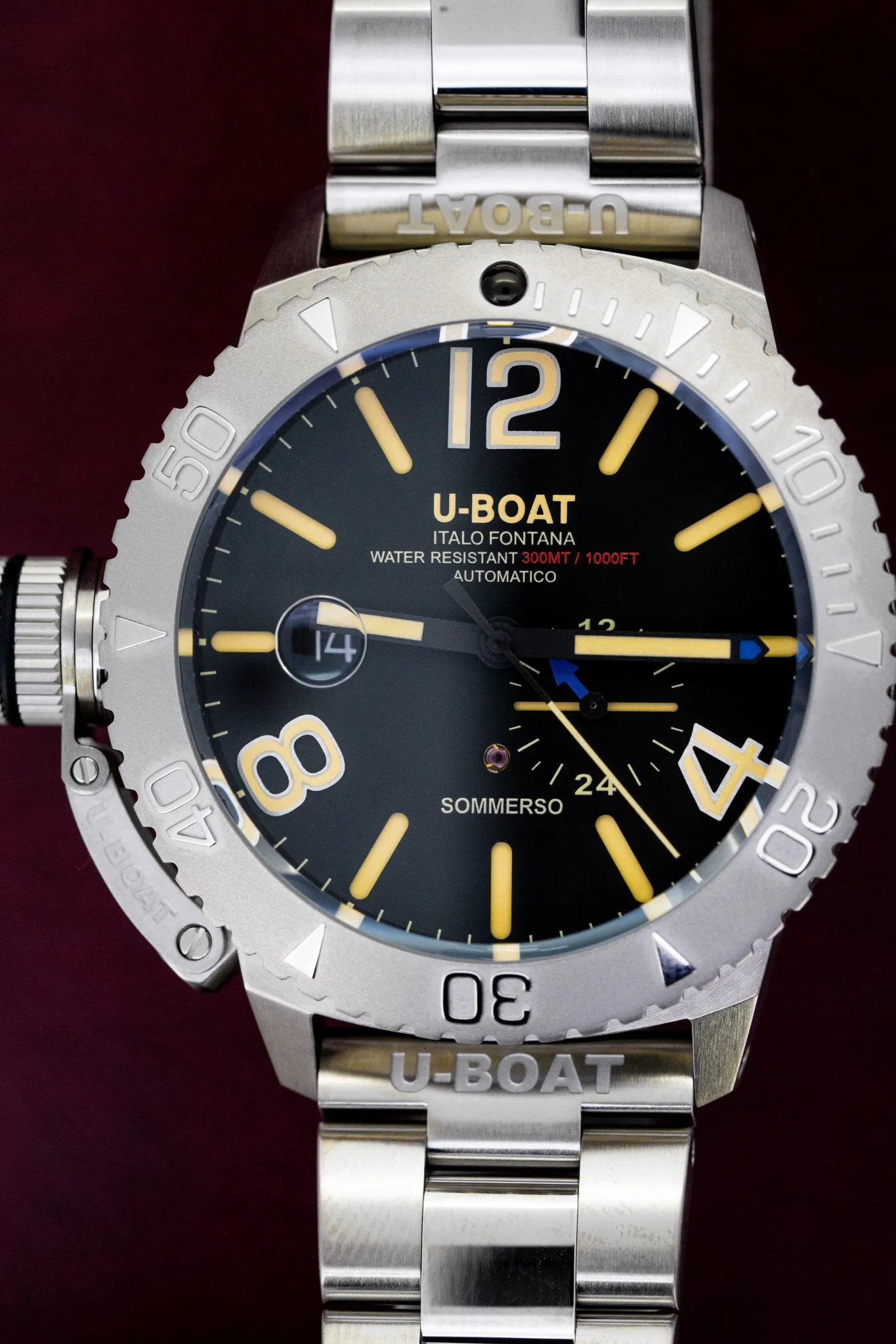 U-Boat Watch Sommerso Diver Stainless Steel 9007/A/MT